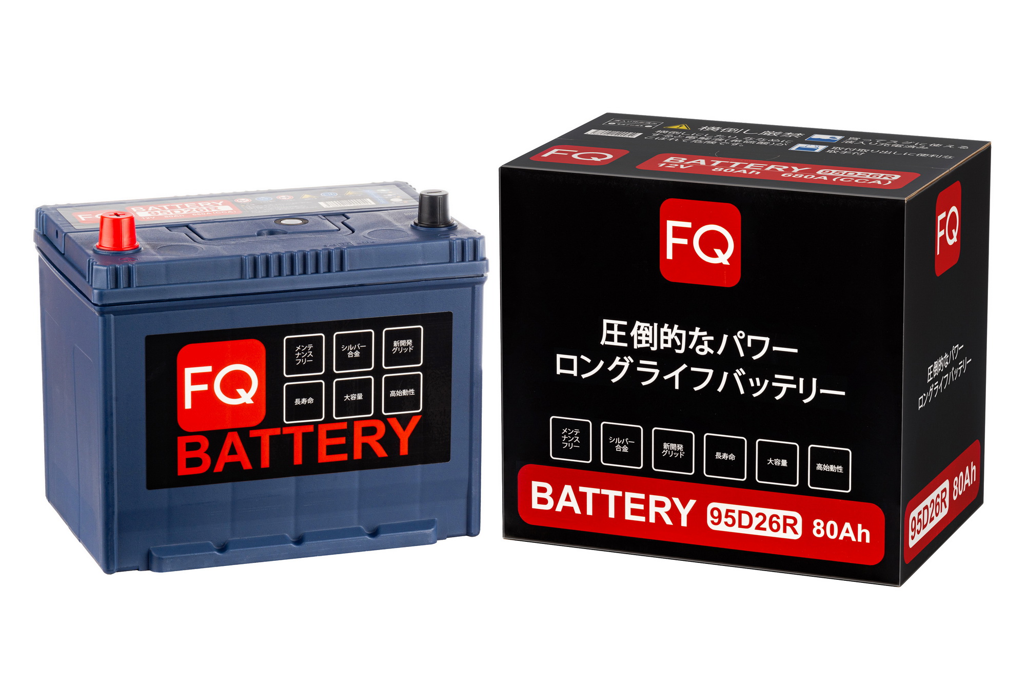 Аккумулятор FQ RED ENERGY SERIES 80 А/ч 95D26R