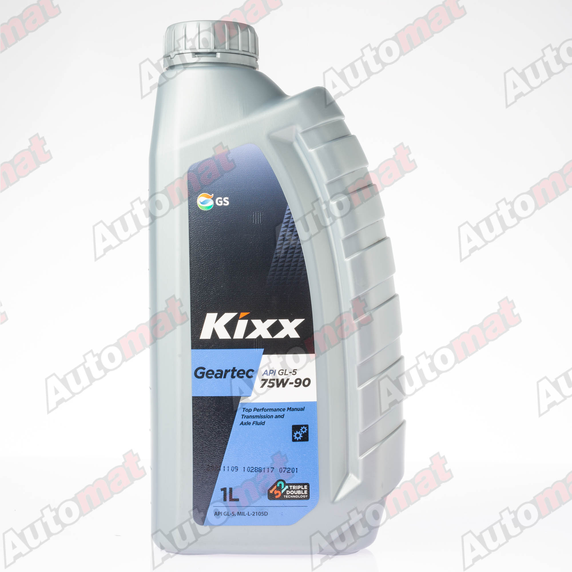 Трансмиссионное масло Kixx Geartec 75W-90 GL-5, 1л