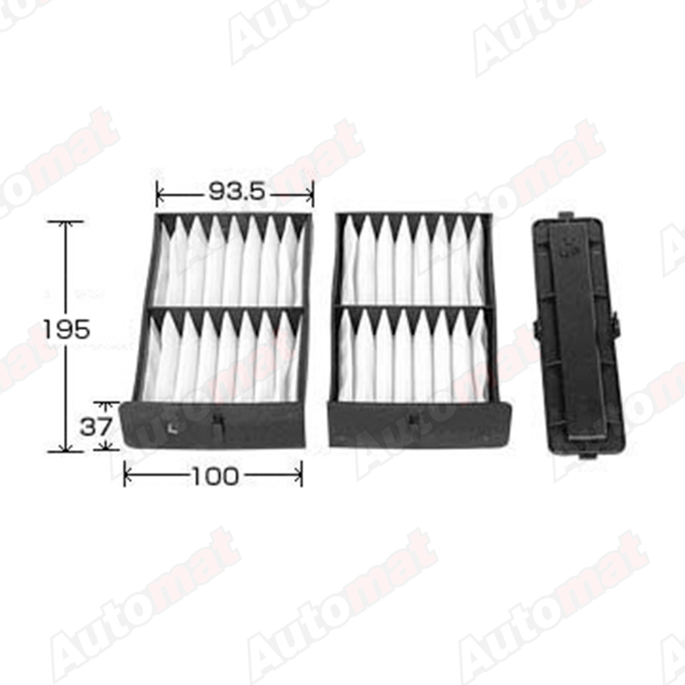 Фильтр салонный угольный VIC AC-301EX