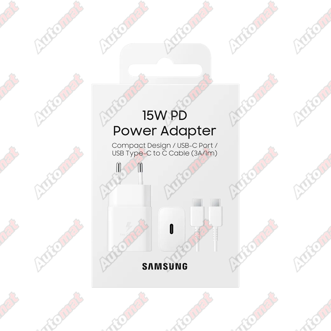 Сетевое зарядное устройство Samsung EP-T1510 15W Type C - White