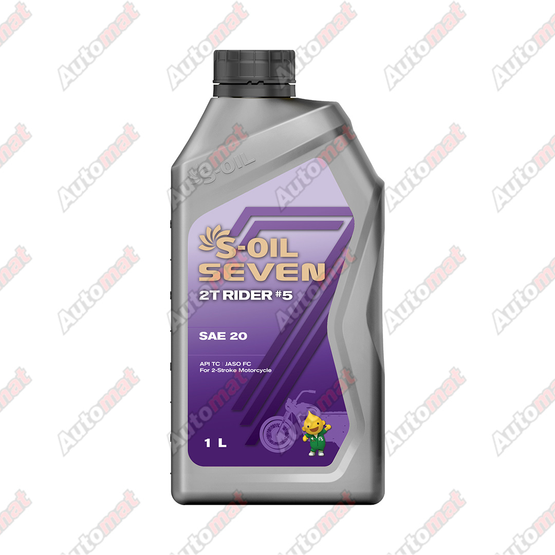 Масло моторное S-OIL 7 2T RIDER #5 20 TC/FB, 1л