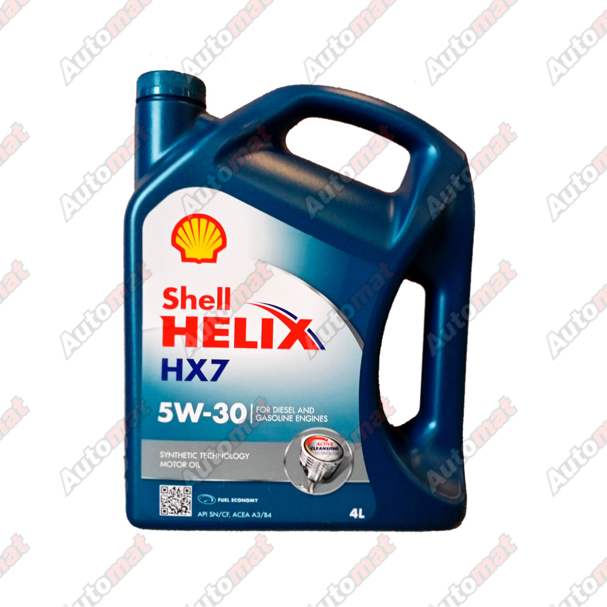 Моторное масло Shell Helix HX7 5W-30 SN/CF A3/B4, 4л