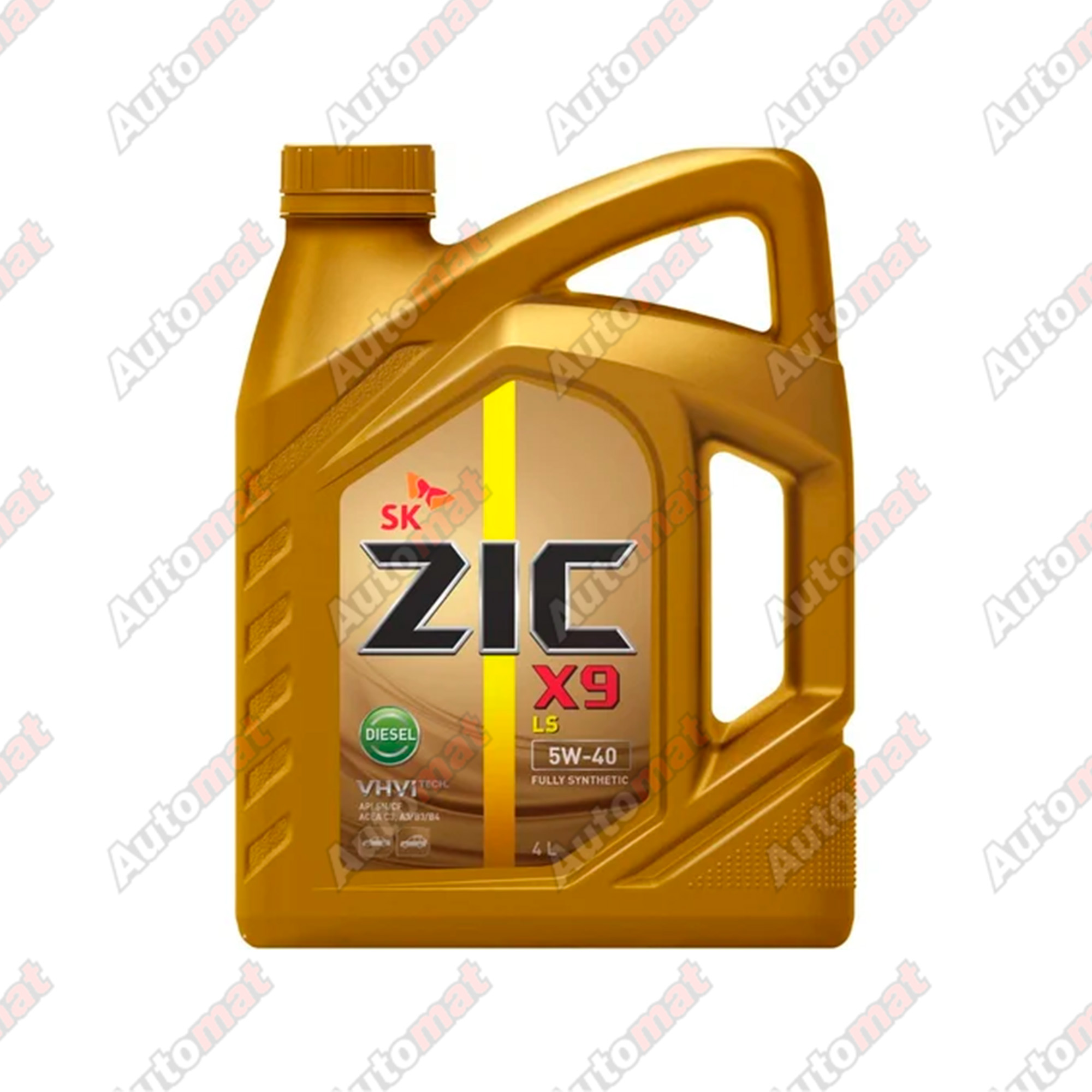 Моторное масло ZIC X9 LS Diesel 5W-40 SN/CF С3, 4л