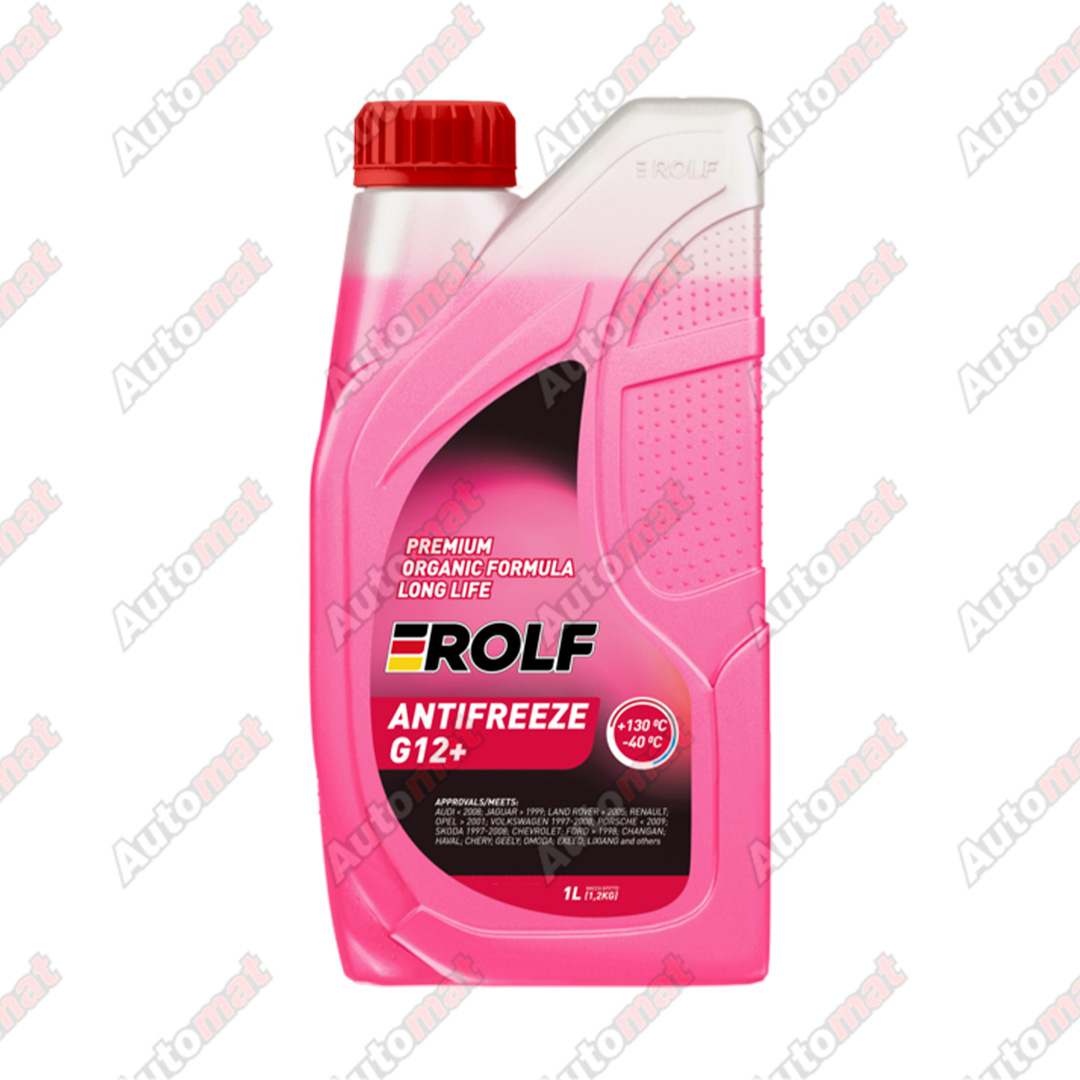 Жидкость охлаждающая низкозамерзающая Antifreeze ROLF G12+ RED, 4л