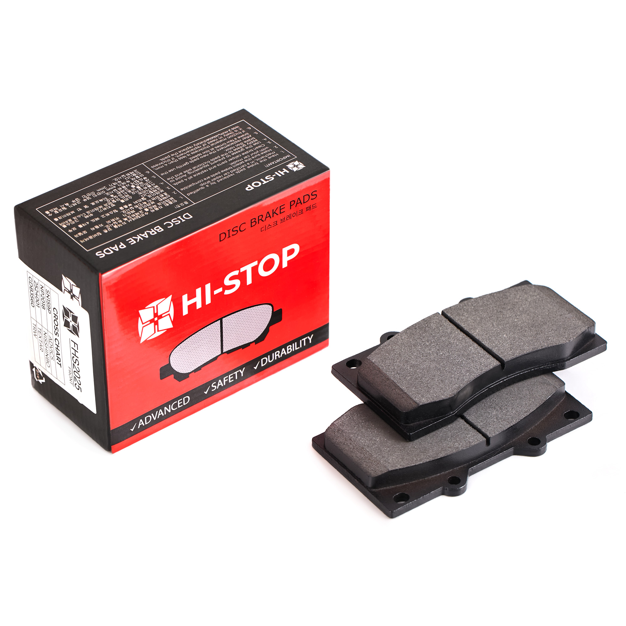 Колодки тормозные дисковые HI-STOP FHS2025 / SN159P / NP2018 / 0 986 494 693