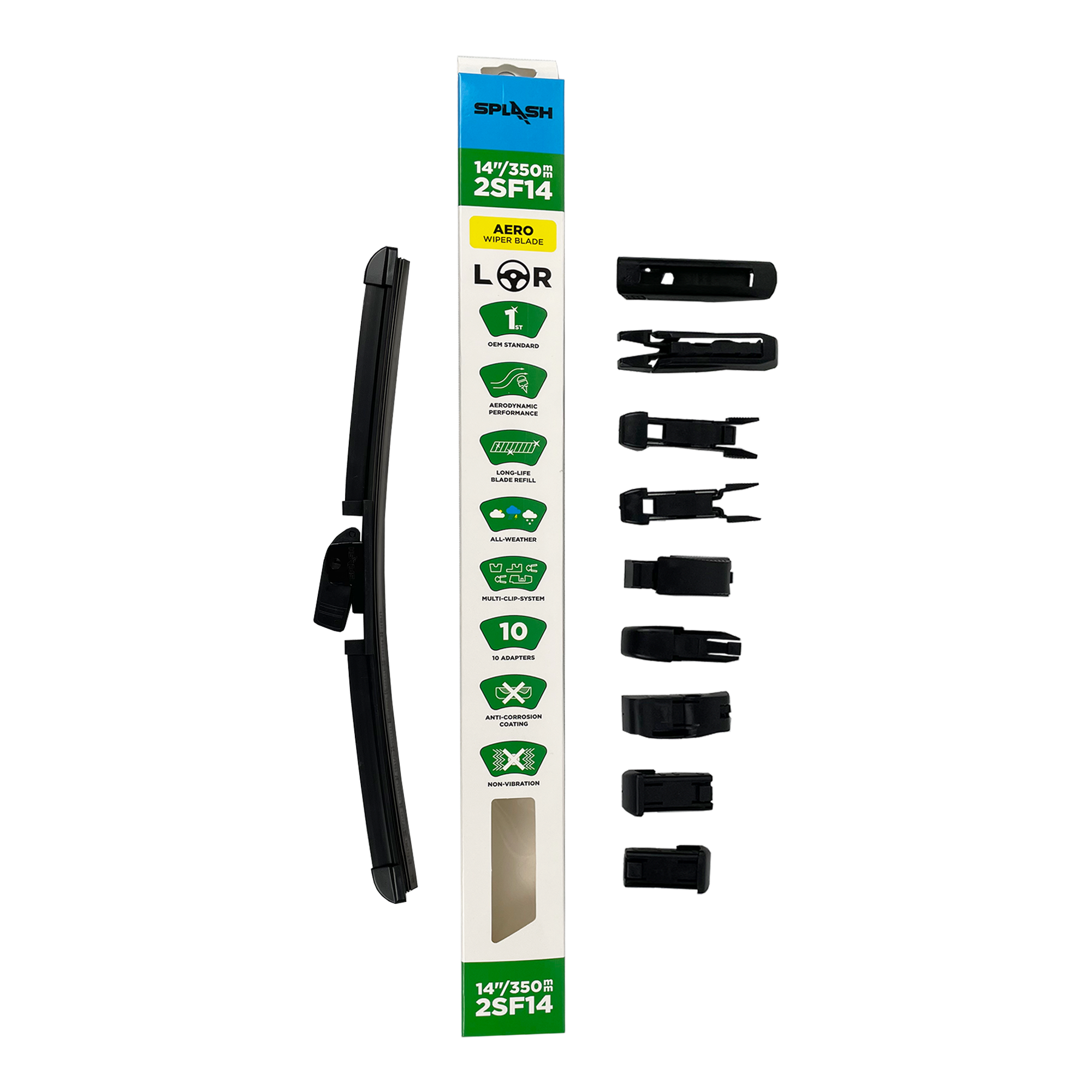 Щетка стеклоочистителя бескаркасная SPLASH 360mm (14") 2SF14