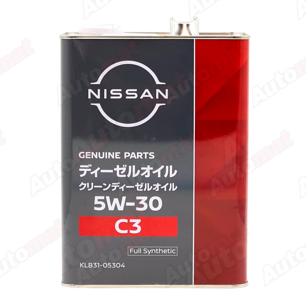 Моторное масло NISSAN CLEAN DIESEL 5W-30 C3, 4л KLB31-05304