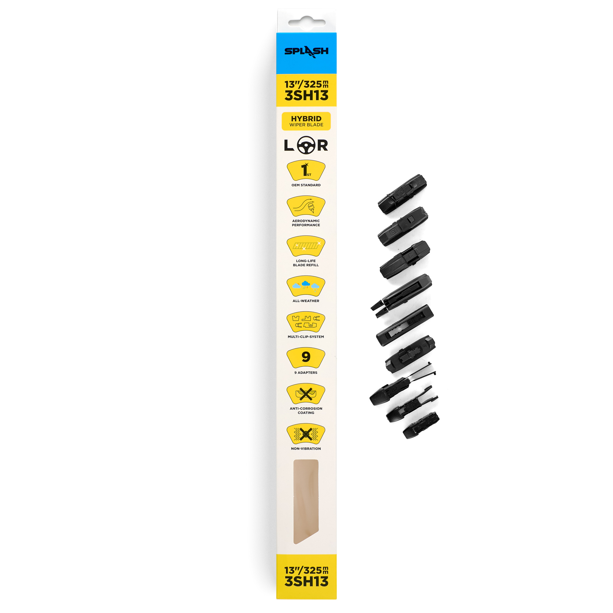 Щетка стеклоочистителя гибридная SPLASH 330mm (13") 3SH13