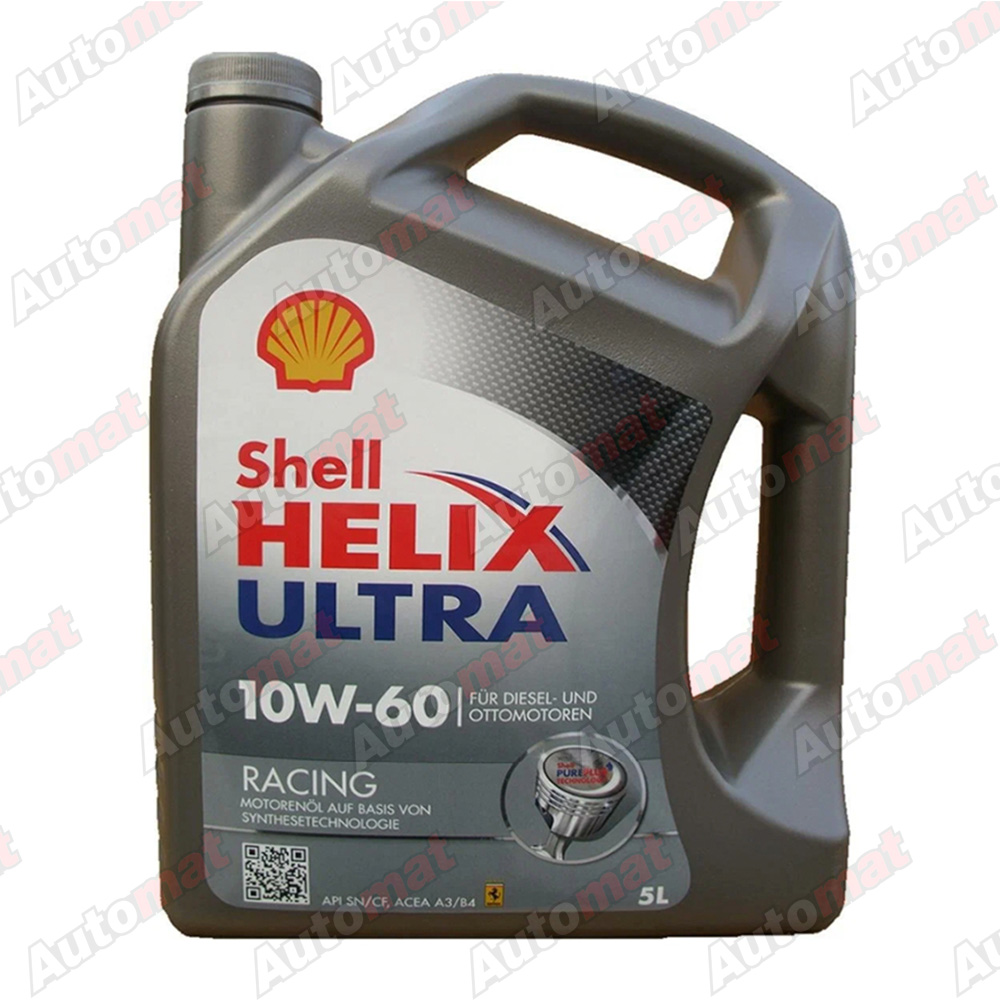 Моторное масло Shell Helix Ultra Racing 10W-60 синтетическое, 4л