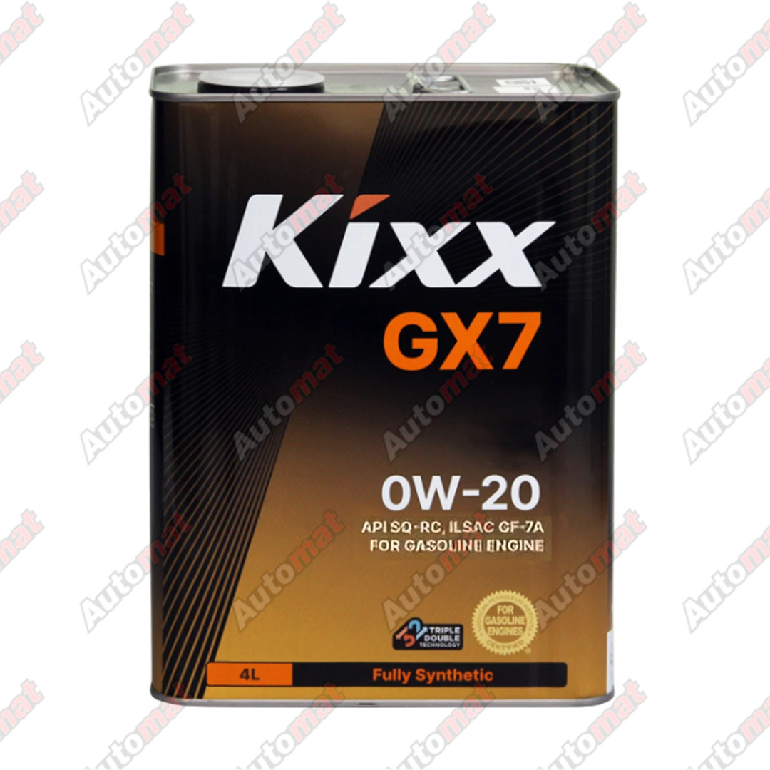 Масло для бензиновых двигателей Kixx GX7 SQ 0W-20 4L TT