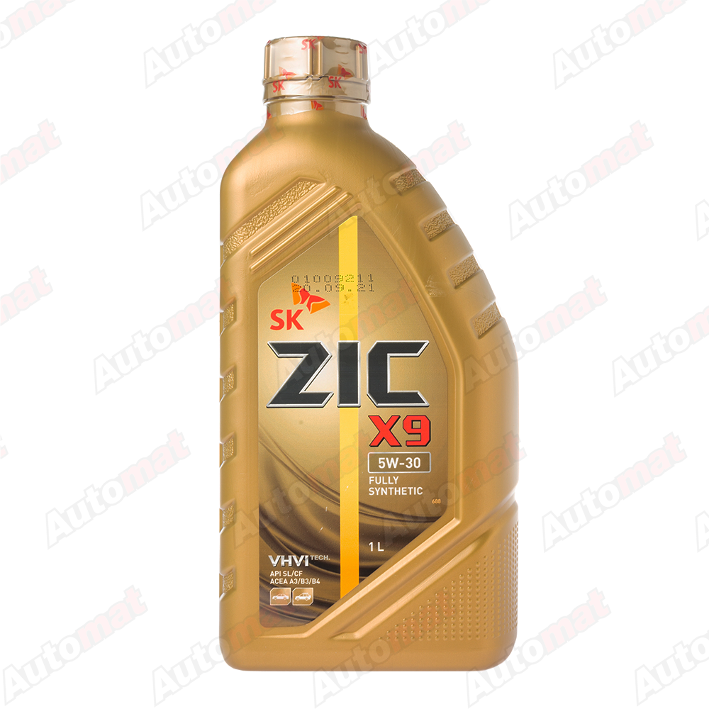 Моторное масло ZIC X9 5W-30 SL/CF A3/B3 A3/B4, 1л