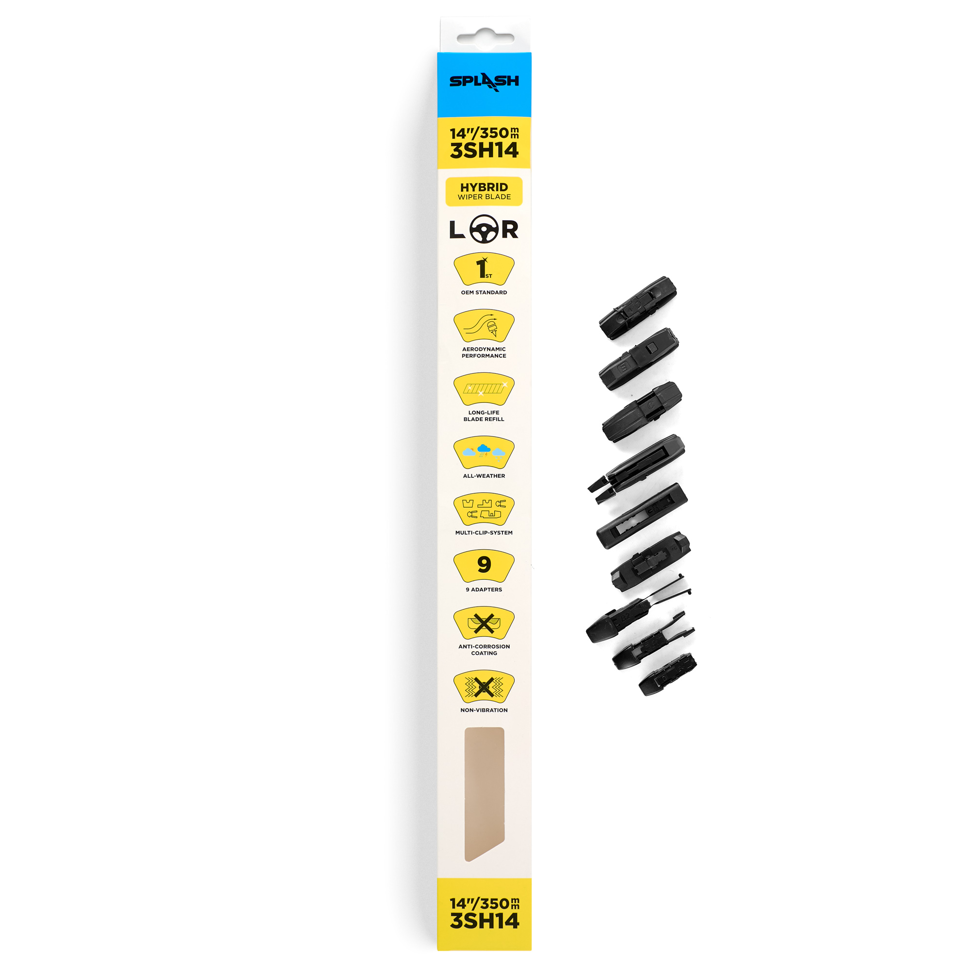 Щетка стеклоочистителя гибридная SPLASH 360mm (14") 3SH14