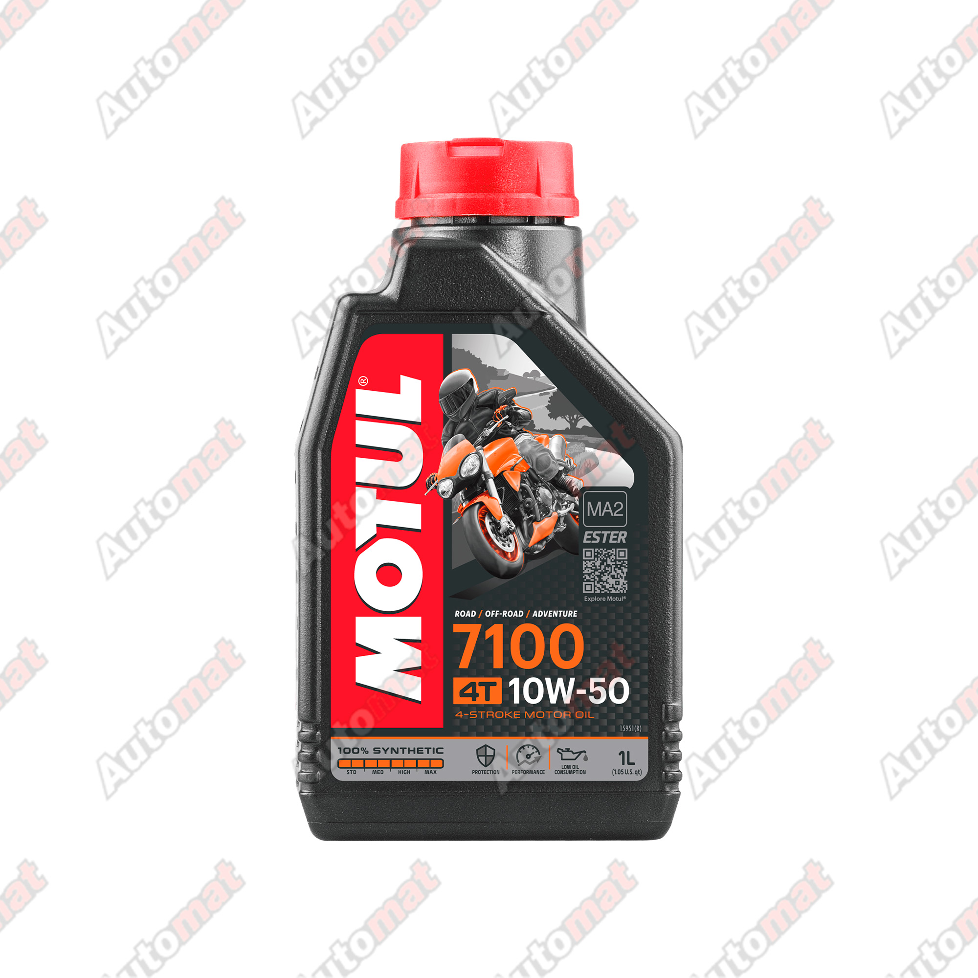 Масло моторное Motul 7100 4T 10W-50, синтетическое (1л)