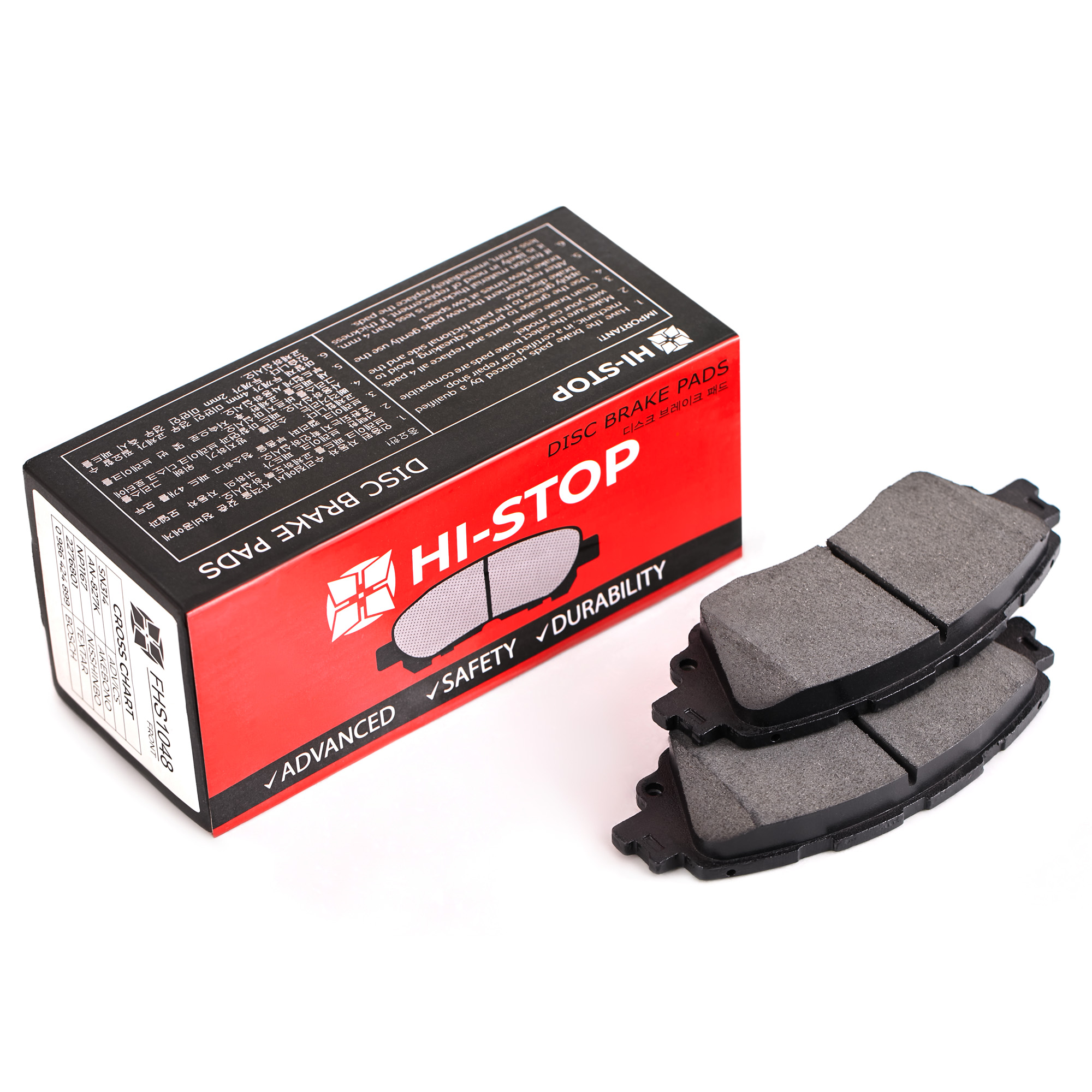 Колодки тормозные дисковые HI-STOP FHS1048 / SN314 / AN-827K / NP1167 / 0 986 424 899
