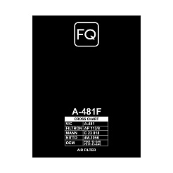 Фильтр воздушный FQ A-481F