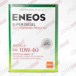 Моторное масло ENEOS SUPER DIESEL 10W-40 CG-4 SEMI-SYNTHETIC, 4л