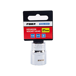 Головка торцевая шестигранная FORZ (1/2), 21 мм, CrV
