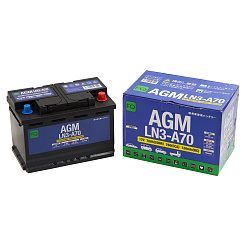 Аккумулятор FQ DIN EURO AGM LN3-A70 70Ah