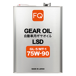 Трансмиссионное масло FQ GEAR OIL 75W-90 GL-5/MT-1 LSD FULLY SYNTHETIC, 4л